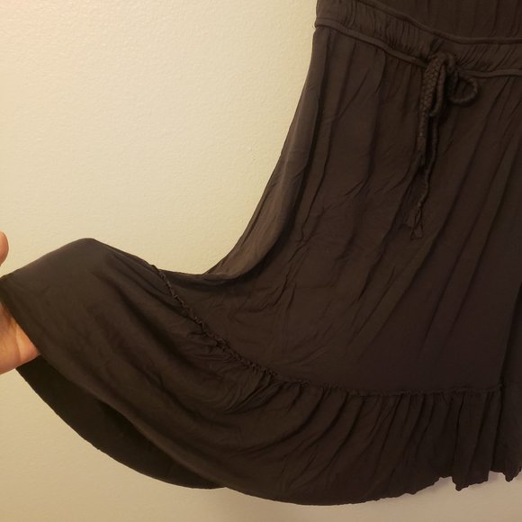 Zenana Outfitters Dark Gray Tube Dress SMALL - Picture 6 of 8